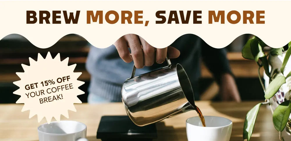 Coffee email marketing banner ad